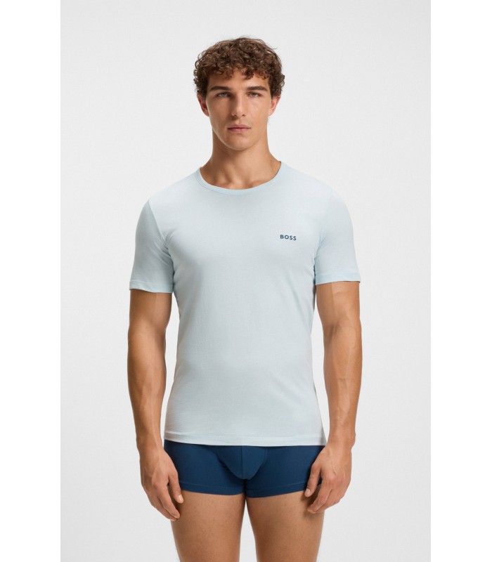 Hugo Boss pack-3 camisetas m/corta - Marino/Petroleo/Cielo