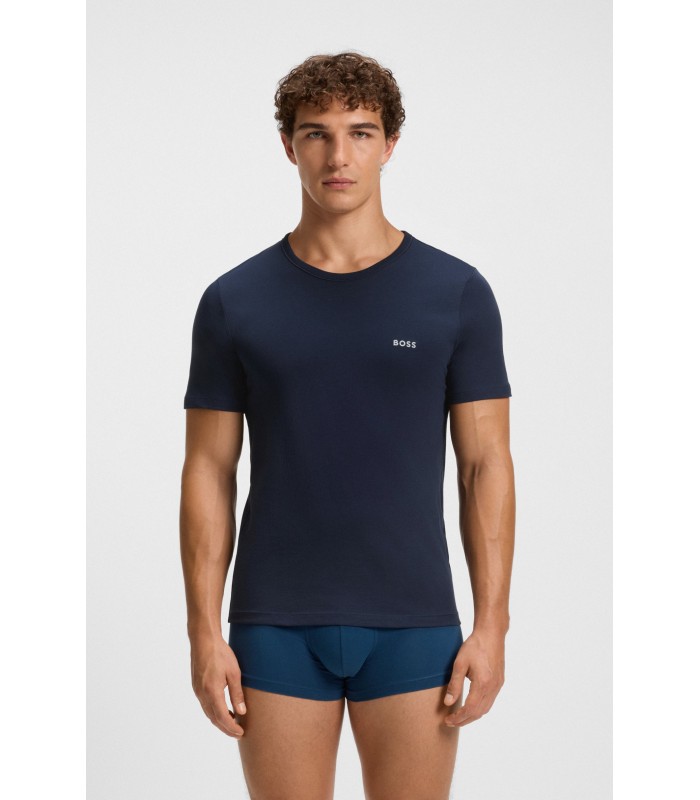 Hugo Boss pack-3 camisetas m/corta - Marino/Petroleo/Cielo