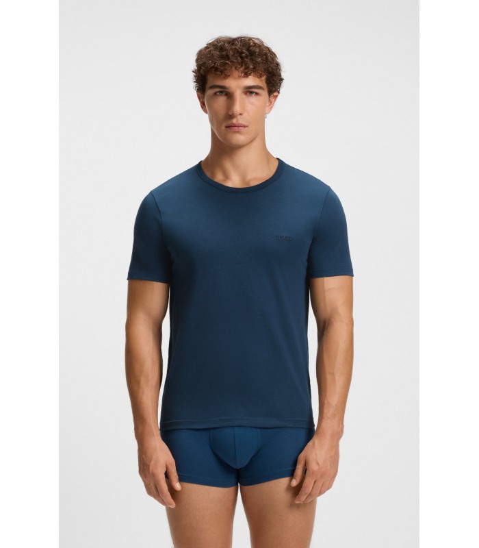 Hugo Boss pack-3 camisetas m/corta - Marino/Petroleo/Cielo