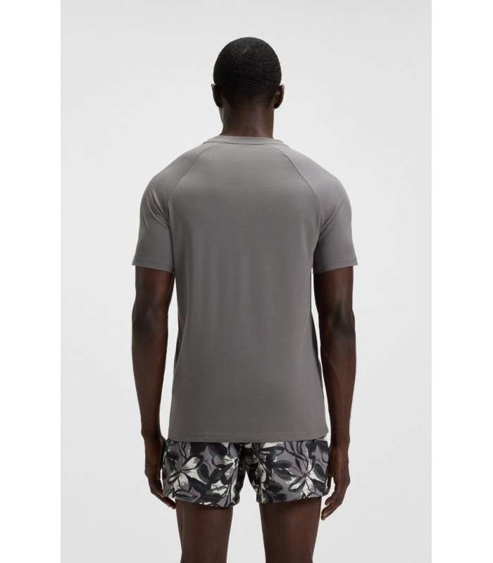 Hugo Boss Camiseta slim fit de punto de algodón con estampado de logo