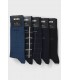 Hugo Boss Paquete de cinco pares de calcetines de largo medio con logos