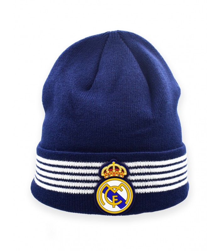 Real Madrid Gorro Franja Blanca - Adulto y Junior