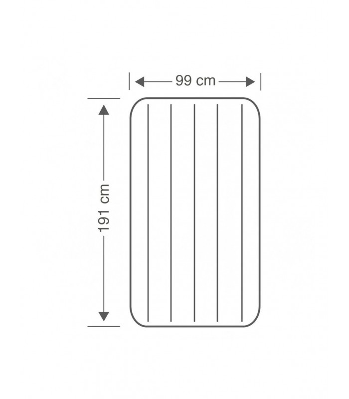 INTEX Colchón hinchable individual Standard Classic Downy Twin