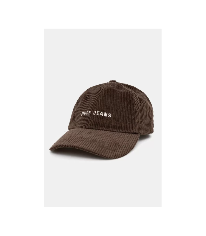 Pepe Jeans gorra de pana con logotipo bordado