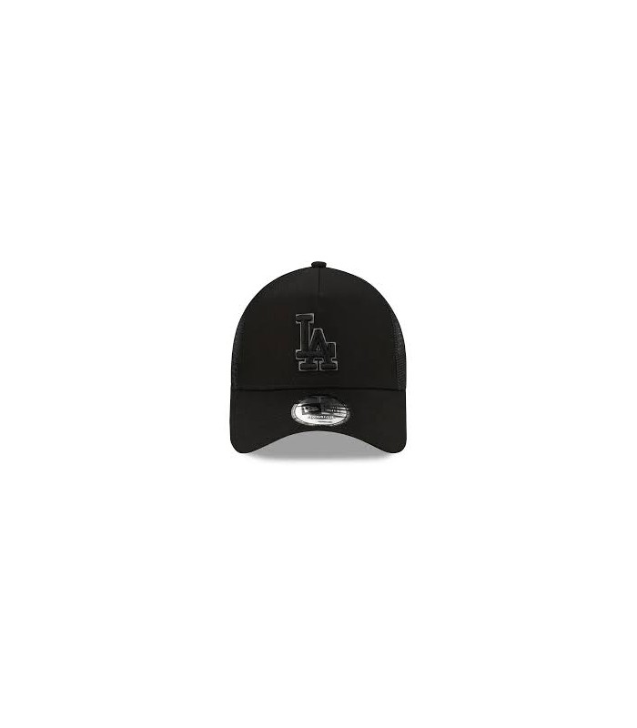 NEW ERA LA Dodgers Tonal Black A-Frame Trucker Cap