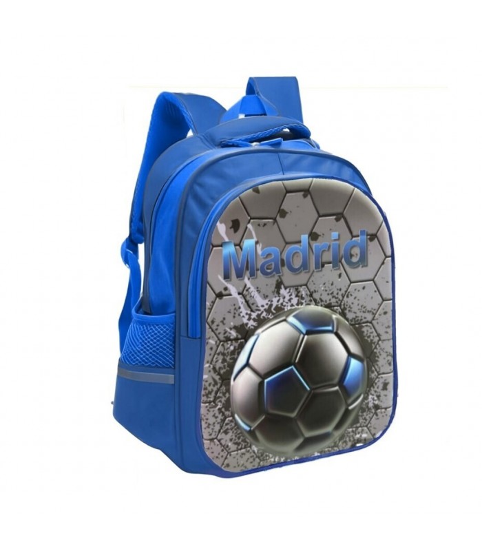 MOCHILA 3D MADRID CON BOLSILLO MOD2 35X30X15 CM