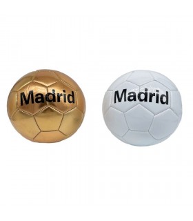 BALÓN fútbol BLANCO Y DORADO
