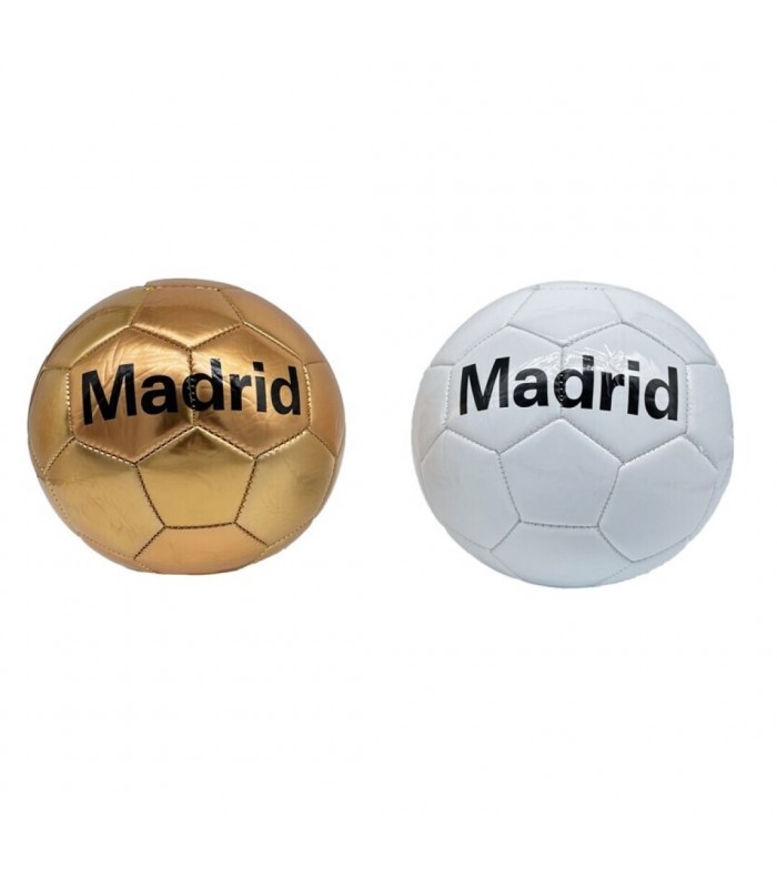 BALÓN fútbol BLANCO Y DORADO