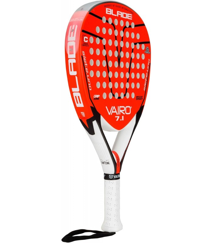Vairo 7.1 Blade C/F Pala Pádel Unisex. COLOR ROJO