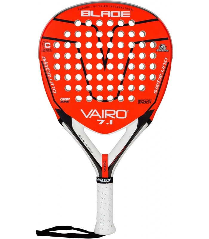 Vairo 7.1 Blade C/F Pala Pádel Unisex. COLOR ROJO