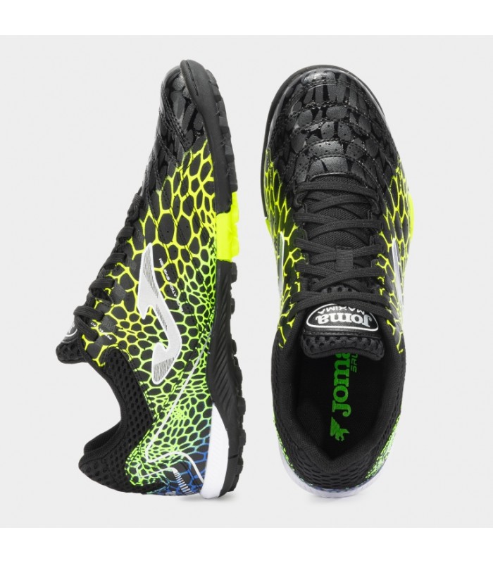 JOMA bota fútbol MAXIMA 2531 NEGRO AMARILLO VERDE TURF